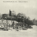 Vue sur le château de Châtillon en hiver